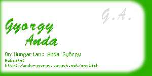 gyorgy anda business card