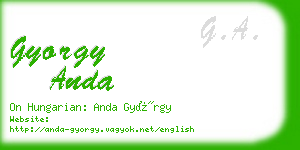 gyorgy anda business card